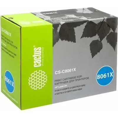 Картридж лазерный Cactus CS-C8061X черный (10000 стр.) для HP LJ 4100/4000/4050