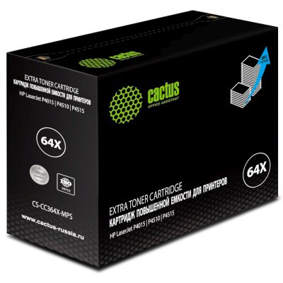 Картридж лазерный Cactus CS-CC364X-MPS черный (30000стр.) для HP LJ P4015/P4515