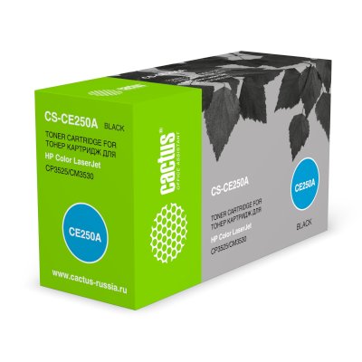 Картридж лазерный Cactus CS-CE250A черный (5000 стр.) для HP Сolor LaserJet CP3525/CM3530