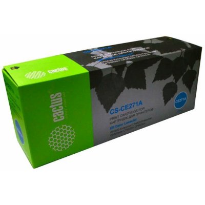 Картридж лазерный Cactus CS-CE271A голубой (15000 стр.) для HP Color LaserJet Enterprise CP5525