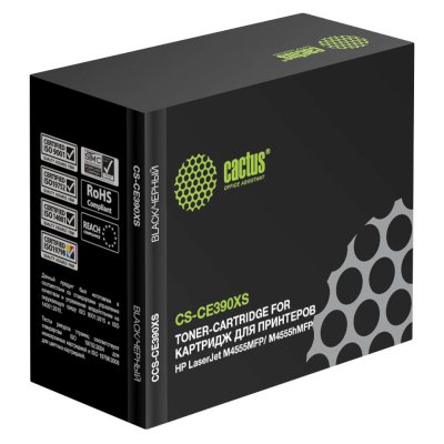 Картридж лазерный Cactus CS-CE390XS CE390X черный (24000стр.) для HP LJ M4555