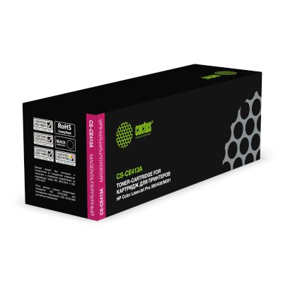 Картридж лазерный Cactus CS-CE413A CE413A пурпурный (2600стр.) для HP CLJ Pro 300/M351/M451/M375/M47