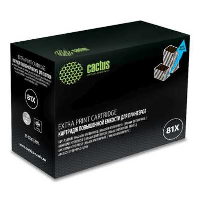 Картридж лазерный Cactus CS-CF281X-MPS CF281XX черный (30000стр.) для HP LJ Ent M630/M605dn/M606dn/M