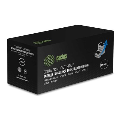 Картридж лазерный Cactus CS-CF363X-MPS CF363XX пурпурный (18000стр.) для HP CLJ M552dn/M553dn/M553N/M553x