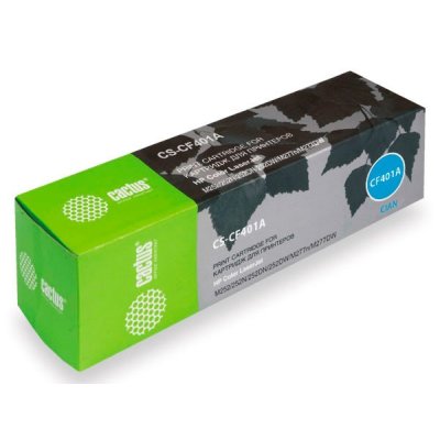 Картридж лазерный Cactus CS-CF401A CF401A голубой (1400стр.) для HP CLJ M252/252N/252DN/252DW/M277n/