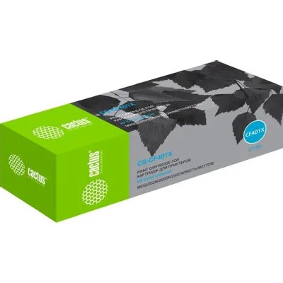 Картридж лазерный Cactus CS-CF401X CF401X голубой (2300стр.) для HP CLJ M252/252N/252DN/252DW/M277n/