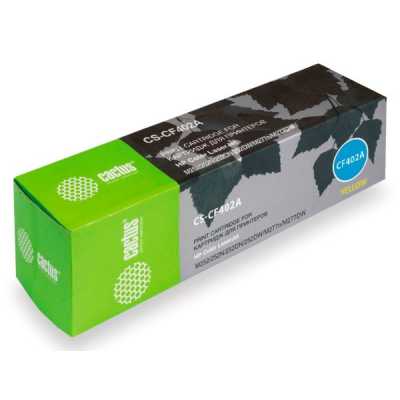 Картридж лазерный Cactus CS-CF402A CF402A желтый (1400стр.) для HP CLJ M252/252N/252DN/252DW/M277n/M