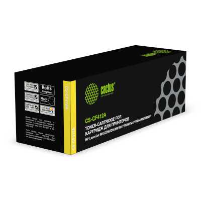 Картридж лазерный Cactus CS-CF412A CF412A желтый (2300стр.) для HP LJ M452DW/DN/NW/M477FDW/M477FDN/M