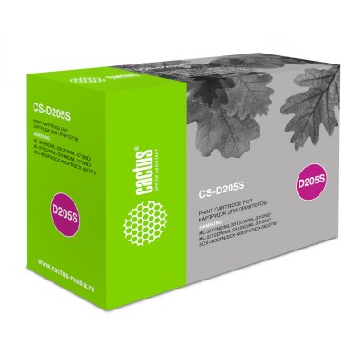 Картридж лазерный Cactus CS-D205S MLT-D205S черный (2000стр.) для Samsung ML-3310D/3310ND/3710D/3710