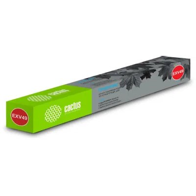 Картридж лазерный Cactus CS-EXV49C C-EXV49C C голубой (19000стр.) для Canon IR C3320/C3320i/C3325i/C