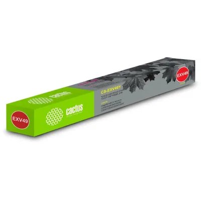 Картридж лазерный Cactus CS-EXV49Y C-EXV49Y Y желтый (19000стр.) для Canon IR C3320/C3320i/C3325i/C3