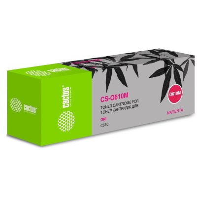 Картридж лазерный Cactus CS-O610M 44315322 пурпурный (6000стр.) для Oki C610