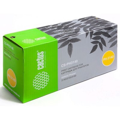 Картридж лазерный Cactus CS-PH3140 108R00908 черный (1500стр.) для Xerox Phaser 3140/3155/3160