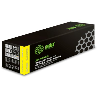 Картридж лазерный Cactus CSP-W2032X 415X желтый (6000стр.) для HP LJ M454/MFP M479
