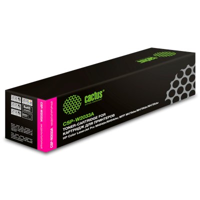 Картридж лазерный Cactus CSP-W2033A 415A пурпурный (2100стр.) для HP LJ M454/MFP M479