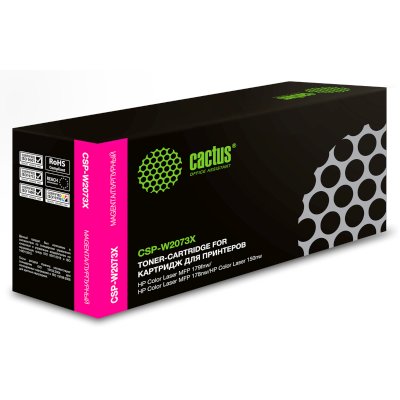 Картридж лазерный Cactus CSP-W2073X 117X пурпурный (1300стр.) для HP Color Laser 150a/150nw/178nw MF