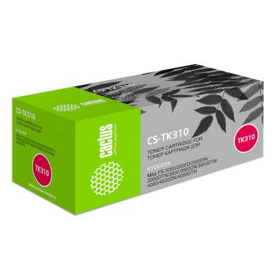 Картридж лазерный Cactus CS-TK310 TK-310 черный (12000стр.) для Kyocera Mita FS 2000/2000D/2000DN/20