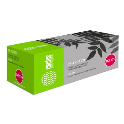 Картридж лазерный Cactus CS-TK3170 TK-3170 черный (15500стр.) для Kyocera Ecosys P3050dn/P3055dn/P30