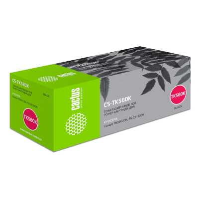 Картридж лазерный Cactus CS-TK580K TK-580K черный (3500стр.) для Kyocera FS-C5150DN/P6021 Ecosys