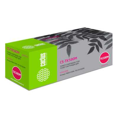 Картридж лазерный Cactus CS-TK580M TK-580M пурпурный (2800стр.) для Kyocera FS-C5150DN/P6021 Ecosys