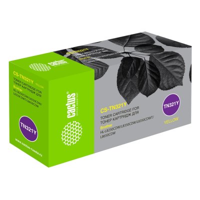 Картридж лазерный Cactus CS-TN321Y TN-321Y желтый (1500стр.) для Brother HL-L8250CDN/MFC-L8650CDW
