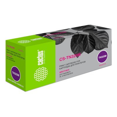 Картридж лазерный Cactus CS-TN325M TN-325M пурпурный (3500стр.) для Brother DCP-9055/9270/HL-4140/41