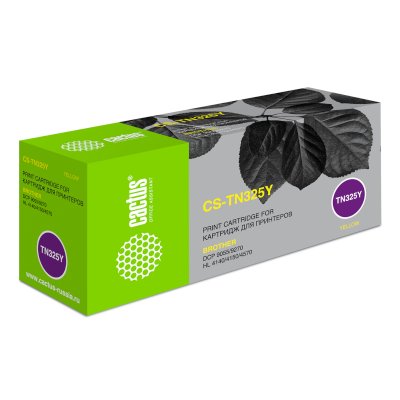 Картридж лазерный Cactus CS-TN325Y TN-325Y желтый (3500стр.) для Brother DCP-9055/9270/HL-4140/4150/