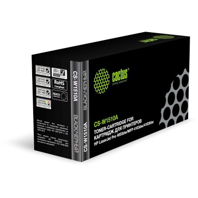 Картридж лазерный Cactus CS-W1510A W1510A черный (3050стр.) для HP LJ Pro 4003dw/MFP 4103dw/4103fdw