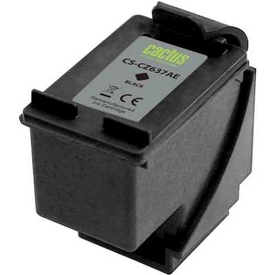 Картридж струйный Cactus CS-CZ637AE № 46 черный (33мл) для HP DJ IA 2020hc/2520hc;Ultra 2029/2529;Ul