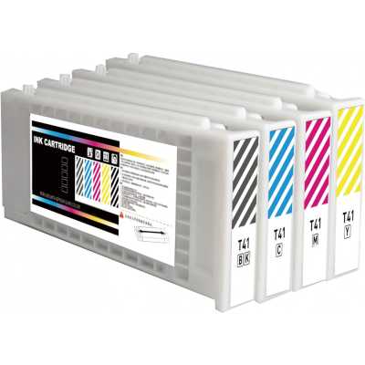 Картридж струйный Cactus CS-EPT41F4 T41F4 желт.пигм. (350мл) для Epson SureColor SC-T5400M/SC-T3405/