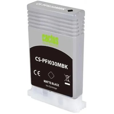 Картридж струйный Cactus CS-PFI030MBK PFI-030MBK черный матовый (55мл) для Canon imagePROGRAF TA-20/