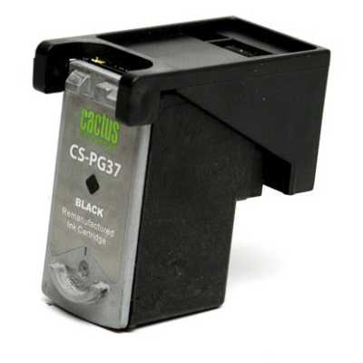 Картридж струйный Cactus CS-PG37 PG-37 черный (9мл) для Canon Pixma iP1800/iP1900/iP2500/iP2600/MP14