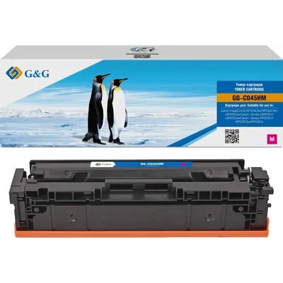 Картридж лазерный G&G GG-C045HM 045H Magenta пурпурный (2200стр.) для Canon imageClass MF634Cdw/MF632Cdw/LBP612Cdw/i-Sensys LBP611Cn/LBP613Cdw/MF631Cn/MF633Cdw/MF635Cx