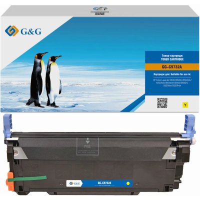 Картридж лазерный G&G GG-C9732A C9732A желтый (12000стр.) для HP CLJ 5500/5500n/5500dn/5500hdn/5500dtn/5550/5550n/5550dtn/5550hdn