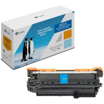 Картридж лазерный G&G GG-CE401A голубой (6000стр.) для HP LJ Enterprise 500 M551n/MFP M575dn/MFP M57