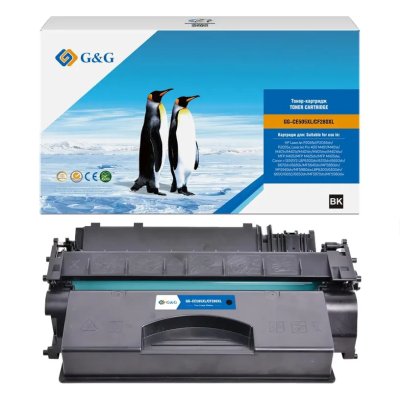 Картридж лазерный G&G GG-CE505XL/CF280XL CE505X/CF280X черный (13000стр.) для HP P2055d/P2055dn/P2055x LJ Pro 400 M401/M401a/M401n/M401d/M401dn/M401dne/M401dw/M425/M425dn/M425dw с чипом