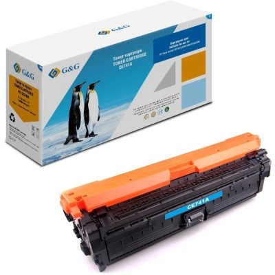 Картридж лазерный G&G GG-CE741A голубой (7300стр.) для HP CLJ CP5220/CP5221