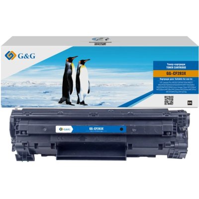 Картридж лазерный G&G GG-CF283X черный (2200стр.) для HP LJ Pro M125/125FW/125A/M127/M127FW/FN/M201/