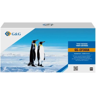 Картридж лазерный G&G GG-CF360A черный (6000стр.) для HP CLJ M552dn/M553dn/M553N/M553x