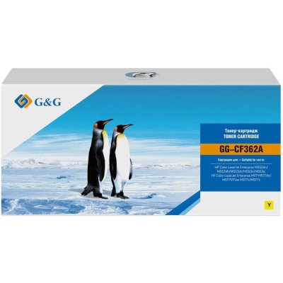 Картридж лазерный G&G GG-CF362A желтый (5000стр.) для HP CLJ M552dn/M553dn/M553N/M553x