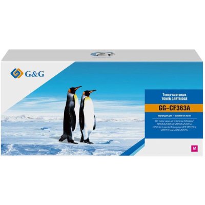 Картридж лазерный G&G GG-CF363A пурпурный (5000стр.) для HP CLJ M552dn/M553dn/M553N/M553x