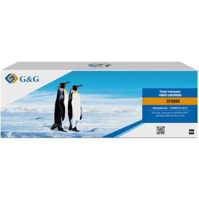 Картридж лазерный G&G GG-CF380A черный (2400стр.) для HP LJ Pro M476dn/M476nw/M476dw