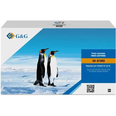Картридж лазерный G&G GG-D108S черный (1500 стр.) для Samsung ML-1640/2240/2241/1641/1645/1640XSA