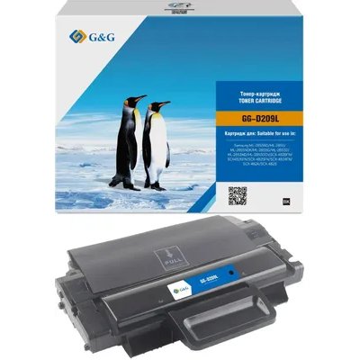 Картридж лазерный G&G GG-D209L черный (5000стр.) для Samsung ML-2855ND, SCX-4824FN/4825FN/4826FN/482