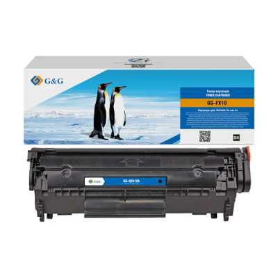 Картридж лазерный G&G GG-FX10 Q2612A/FX9/FX10 черный (2000стр.) для HP LJ 1010/1012/1015/1018/1020/1