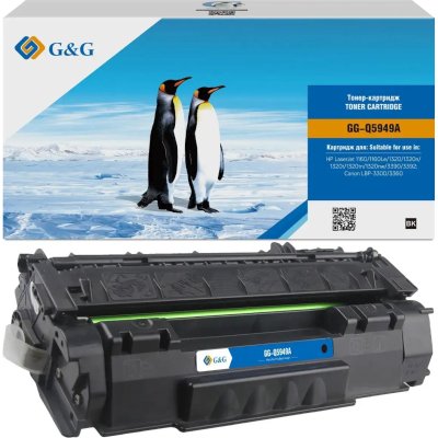 Картридж лазерный G&G GG-Q5949A черный (2500стр.) для HP LJ 1160/1160Le/1320/1320n/1320t/1320tn/1320
