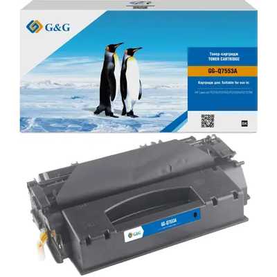 Картридж лазерный G&G GG-Q7553A черный (3000стр.) для HP LJ P2010/P2014/P2015/M2727nf MFP/M2727nfs M
