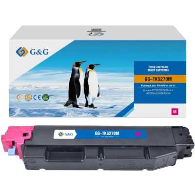 Картридж лазерный G&G GG-TK-5270M TK5270M пурпурный (6000стр.) для Kyocera ECOSYS P6230cdn/M6230cidn