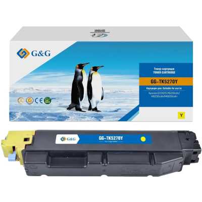 Картридж лазерный G&G GG-TK-5270Y TK5270Y желтый (6000стр.) для Kyocera ECOSYS P6230cdn/M6230cidn/M6
