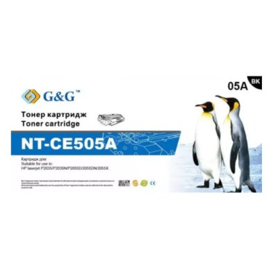 Картридж лазерный G&G NT-CE505A черный (2300стр.) для HP LJ P2055/P2035/Pro 400 M401/MFP M425